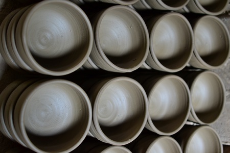 Thai Earthenware  in ko Kret island, thailandの写真素材