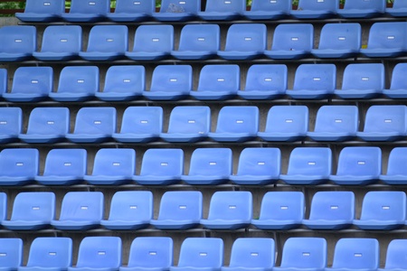 Grandstand in stadium の写真素材