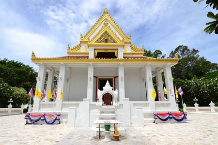 Thai temple and blue sky,Angthong Province,Thailand,Asiaの写真素材