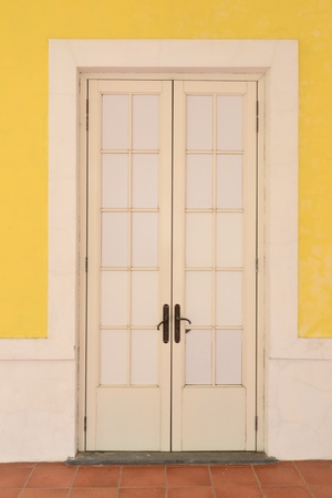 Old pattern door in Macau,Chinaの写真素材