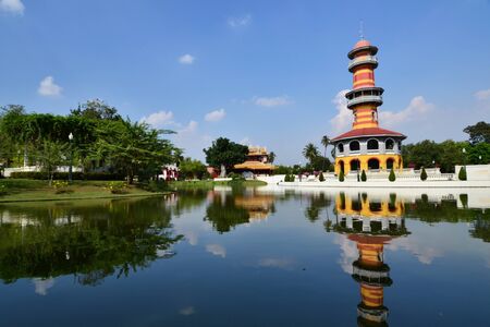Bang Pa-In Palace in Ayutthaya Province,Thailand,Asia.のeditorial素材