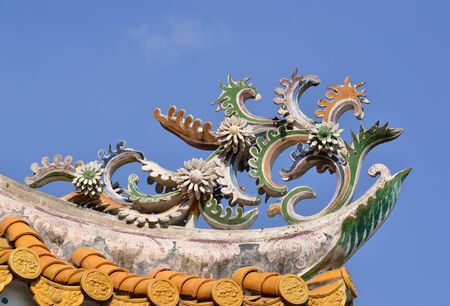 Chinese style pavilion  in Bang Pa-In Palace , Ayutthaya Province,Thailand,Asia.の写真素材
