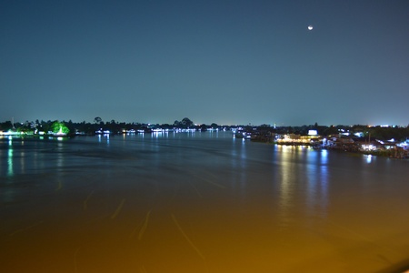 Lanscape of The Chaopraya river,Bangkok,Thailand.の写真素材