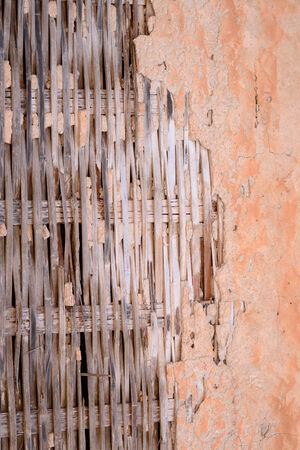 Wooden bamboo Fence from Thailand.の写真素材