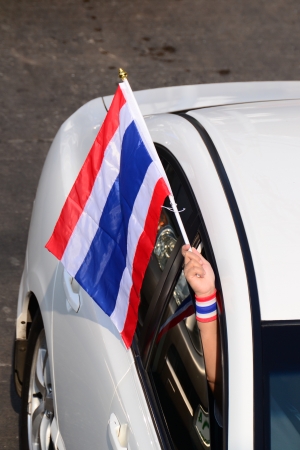Many people protest to democracy,Thailand,9 th Dee,2013.のeditorial素材
