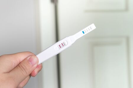 pregnant test resultの写真素材