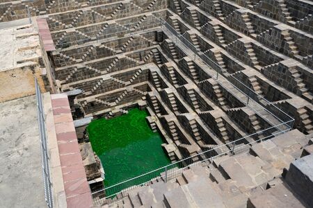 stepwell chand baori in Abhaneri Rajasthan Indiaの写真素材