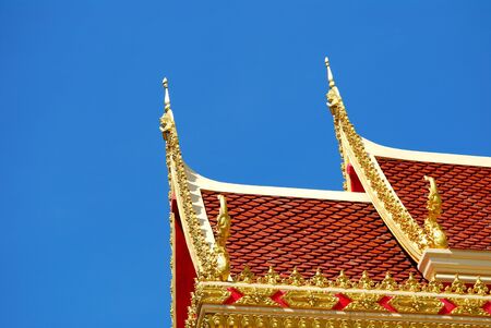 Thai temple roofの写真素材