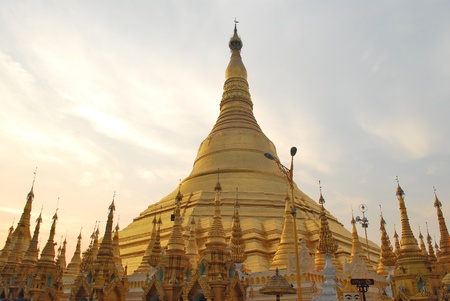 Shwedagon in Myanmarの写真素材