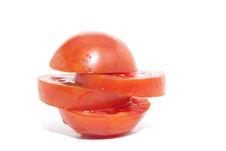 Sliced Fresh tomatoの写真素材
