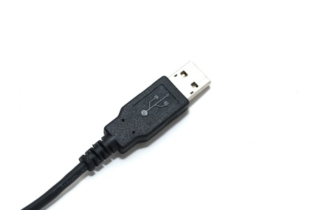 USB cable isolated on white