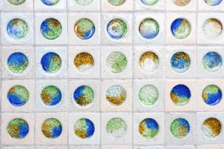 Various of circles glass background