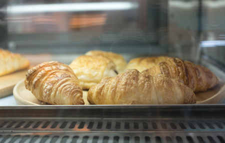 Croissants ready for serv and sellの写真素材