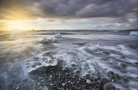 Black Sand beach of iceland