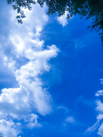 Blue sky on vacationの写真素材