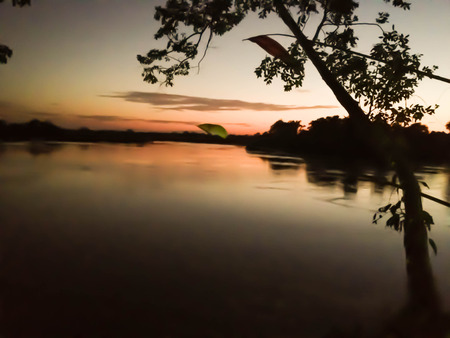 Sunrise in the morning of the beginning lucky dayの写真素材