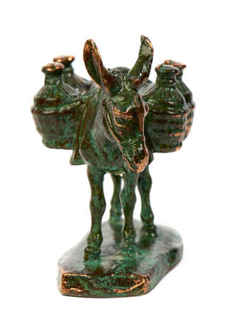 Greek Donkey Metal Statueの写真素材