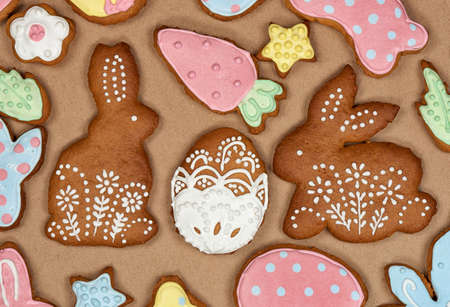 background of easter gingerbread