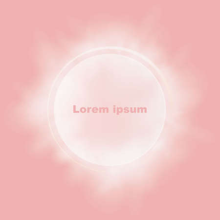 Abstract background with pink circles Vector illustration.のイラスト素材