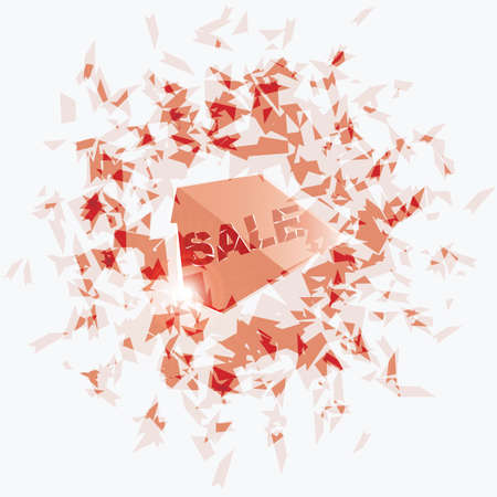 Black Friday Sale Abstract Explosion Background. Vector illustration.のイラスト素材
