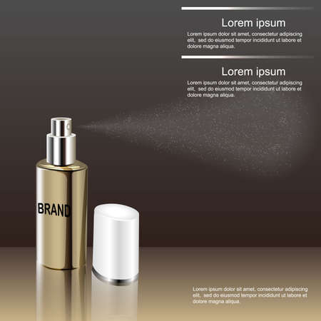Design cosmetics advertising product . Template, blank, for your design.のイラスト素材