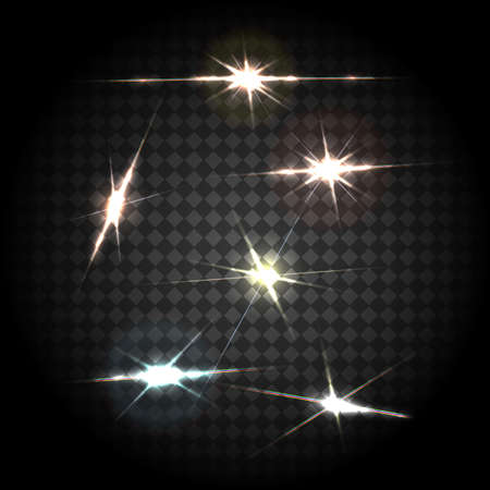 Light Effects. Vector illustration for your artwork.のイラスト素材
