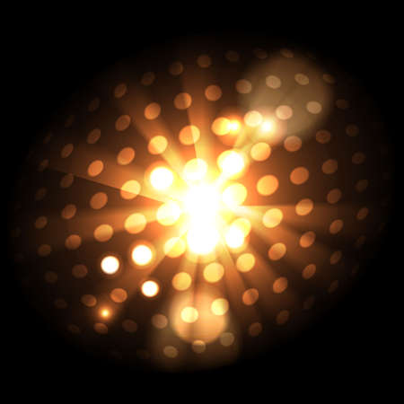Abstract glowing ball, background for your design.のイラスト素材