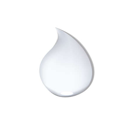 Realistic glossy white liquid drops paint oil milk or cosmetic soap shampoo.のイラスト素材