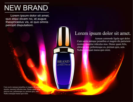 Poster for the premium anti-aging cosmetic product.のイラスト素材
