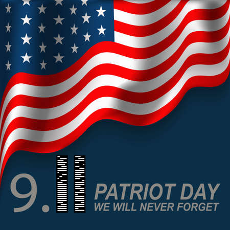 Patriot Day. September 11. We will never forget. Vector illustrationの写真素材