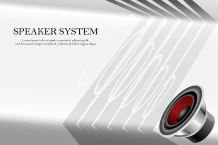 Speaker on abstract template.のイラスト素材