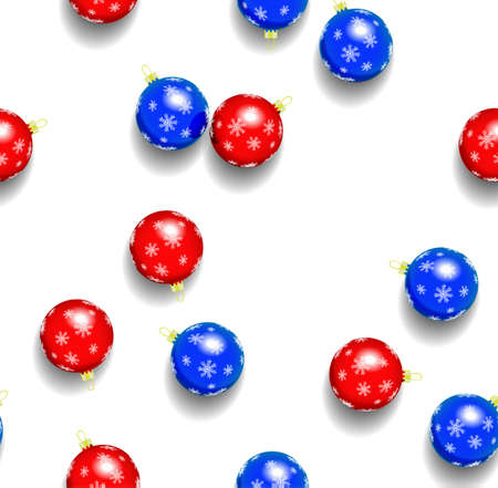 Christmas balls pattern.のイラスト素材
