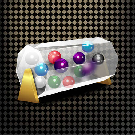 Bingo lottery balls numbers background.のイラスト素材