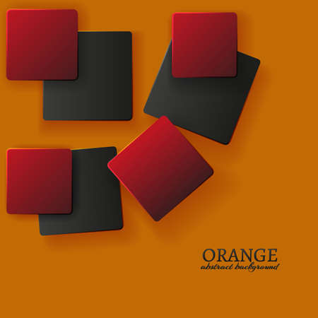 Abstract background. Squares with drop shadows. Vector illustrationのイラスト素材
