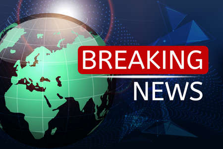 News vector background, breaking news. Can be used for blog background or technological or business article backdrop.のイラスト素材