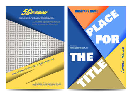 Brochure design. Flyer template. Editable A4 poster for business, education, presentation, website, magazine cover Vectorのイラスト素材