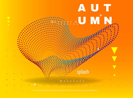 Abstract colorful minimal background, autumn sale. Vectorのイラスト素材