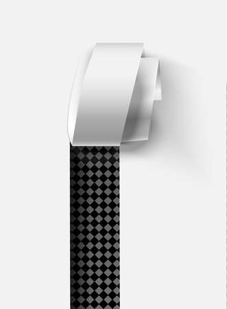 Torn, snatched window in sheet of checkered transparent paper background. Template designのイラスト素材