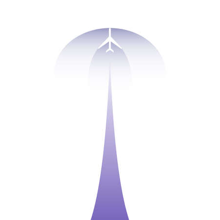 Travel around the World Plane icon vectorのイラスト素材