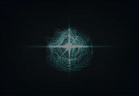 Vector abstract background. Bright blast in dark. Glowing neon light. Digital graphic for brochure, website, flyer, print, poster, other designのイラスト素材