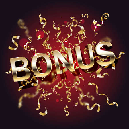 Bonus casino banner, first deposit bonus, vector illustrationのイラスト素材