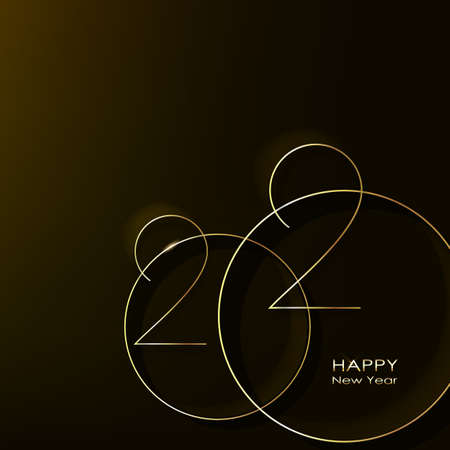 Gold 2020 happy new year on the background. Vectorのイラスト素材