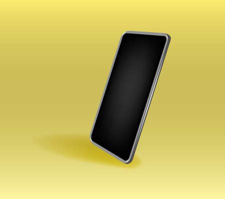 Minimalist modern mockup smartphone for presentation, application display, information graphics etc. Vector .のイラスト素材