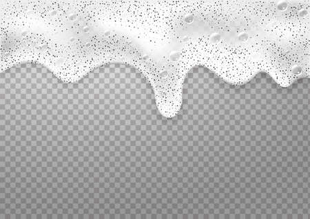 Bath foam background. Shampoo bubbles texture.Sparkling shampoo and bath lather .のイラスト素材