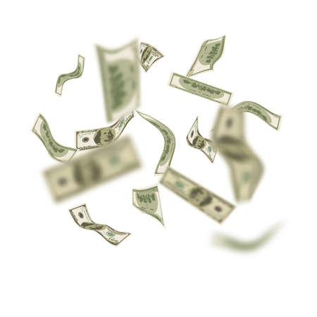 Falling Dollars. Wealth and Success Background. Money.のイラスト素材