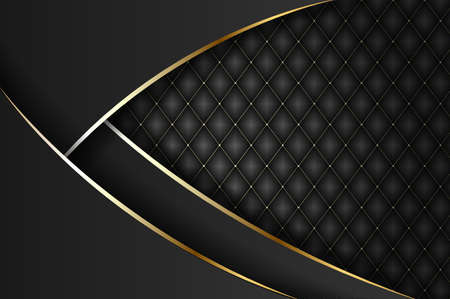 Abstract black and gold background.のイラスト素材