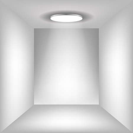 white wall on which shines a flashligh.のイラスト素材