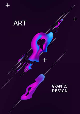 Modern colored poster for sports. illustrationの写真素材