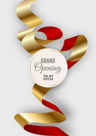 Grand opening vertical banner. Elegant style. Illustrationの写真素材