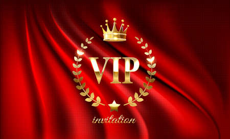 VIP elegant background with red curtainsの素材 [FY310170058093]